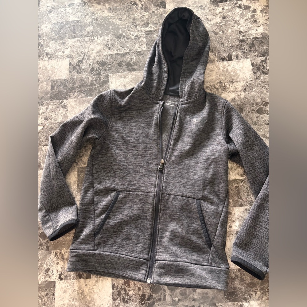 Under Armour Kids' Charcoal Gray Hoodie Jacket